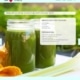 Pineapple apple Smoothie with fresh mint