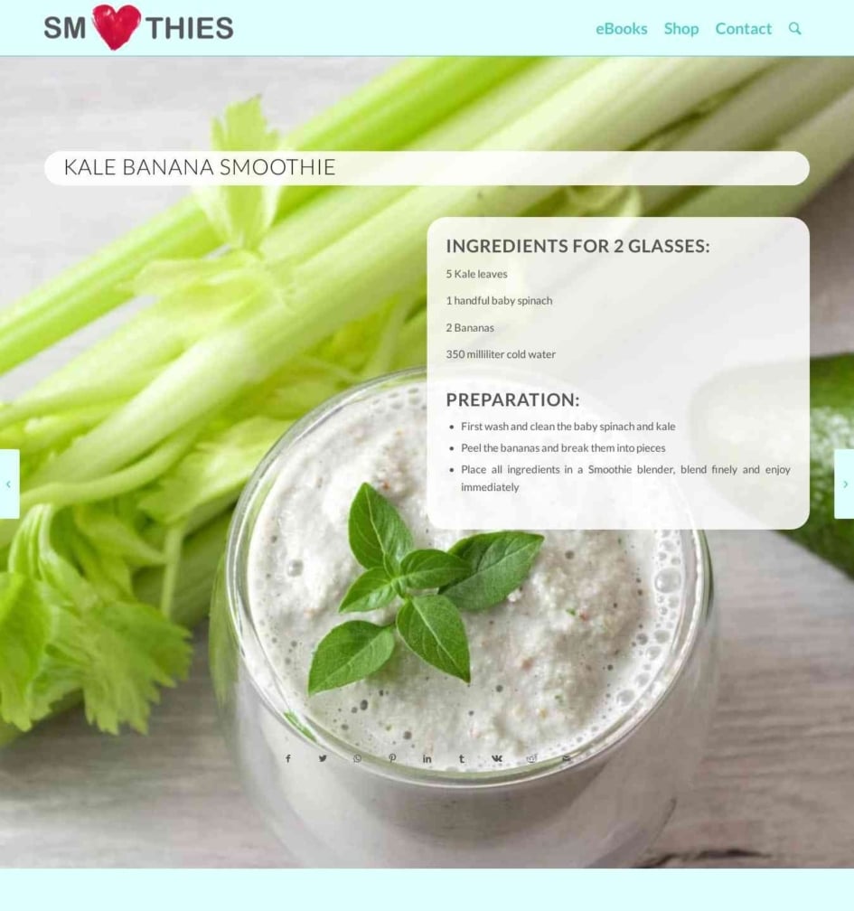 Kale Banana Smoothie Smoothies Love