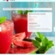 Pear strawberry Smoothie with mint 3 Peer-aardbei Smoothie met munt