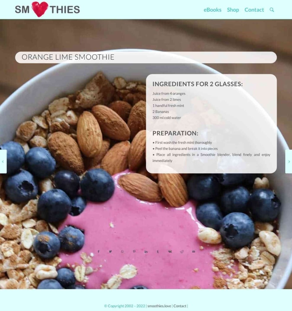 Orange lime Smoothie | Smoothies Love