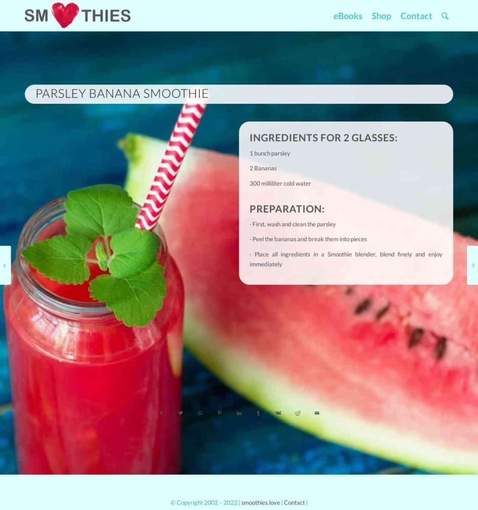 Parsley Banana Smoothie Smoothies Love